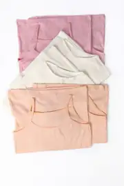 İncili Tekstil Kız Çocuk Fitilli Askılı Atlet 6’lı Set | Pembe-Şeftali-Ekru (Her Renkte 2 Adet) 1
