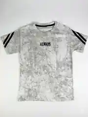İncili Tekstil Erkek Çocuk Vintage Görünümlü Beyaz T-shirt - Retro Şerit Detaylı Grafik Baskılı Üst 2
