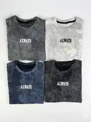 İncili Tekstil Erkek Çocuk Vintage Görünümlü Antrasit T-shirt - Retro Şerit Detaylı Grafik Baskılı Üst 4