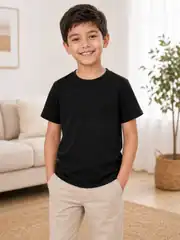 İncili Tekstil Erkek Çocuk Siyah Renk Tişört 1