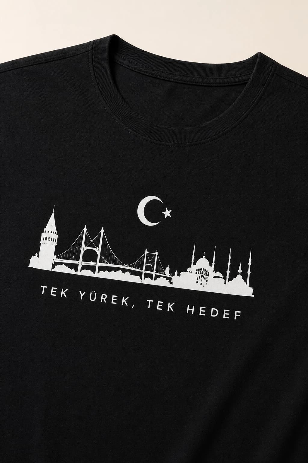 İncili Tekstil Türkiye Temalı Dünya Kupası Baskılı Slim Fit Erkek Tişört %100 Pamuklu Penye Dijital Baskı - Siyah Baskı 3 3