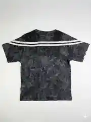 İncili Tekstil Erkek Çocuk Vintage Görünümlü Antrasit T-shirt - Retro Şerit Detaylı Grafik Baskılı Üst 3
