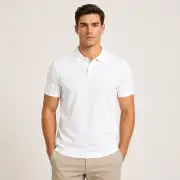 İncili Tekstil Premium Polo Yaka Erkek Tişört - Beyaz 1