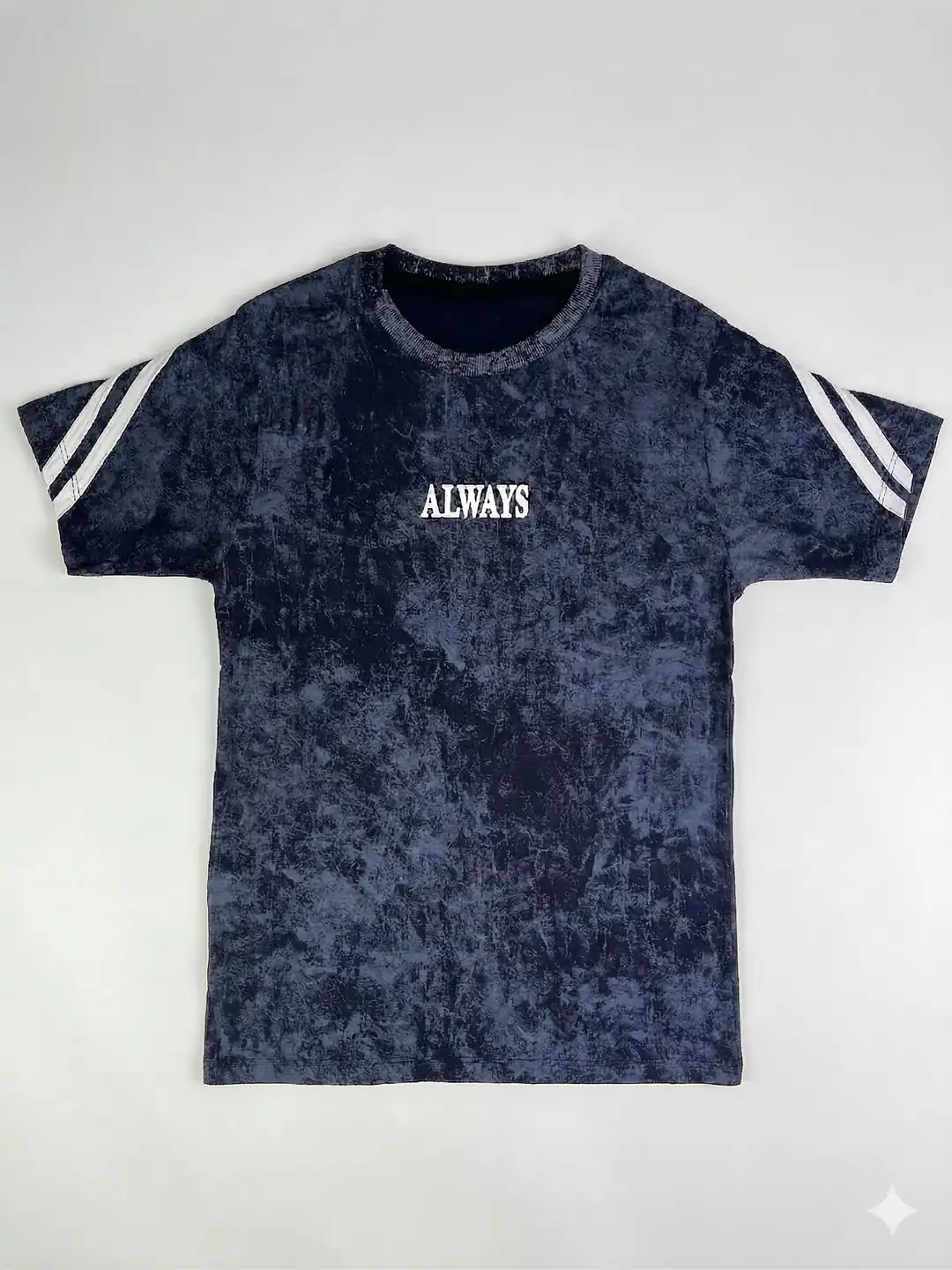 İncili Tekstil Erkek Çocuk Vintage Görünümlü Lacivert T-shirt - Retro Şerit Detaylı Grafik Baskılı Üst 3