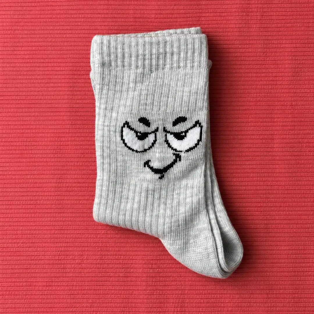 4'lü Set - Eğlenceli Yüz İfadeleri Desenli Dikişsiz Çocuk Çorabı | Renkli Emoji Figürlü Yumuşak Dokulu Çorap 4