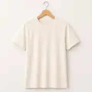 İncili Tekstil Luxe Soft Penye Erkek Basic Tişört - Ekru 2