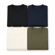İncili Tekstil Luxe Soft Penye Erkek Basic Tişört - Haki 3