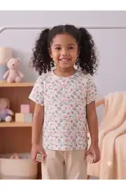 Kız Çocuk Tişört-Kapri-Tayt 3'lü Set 5