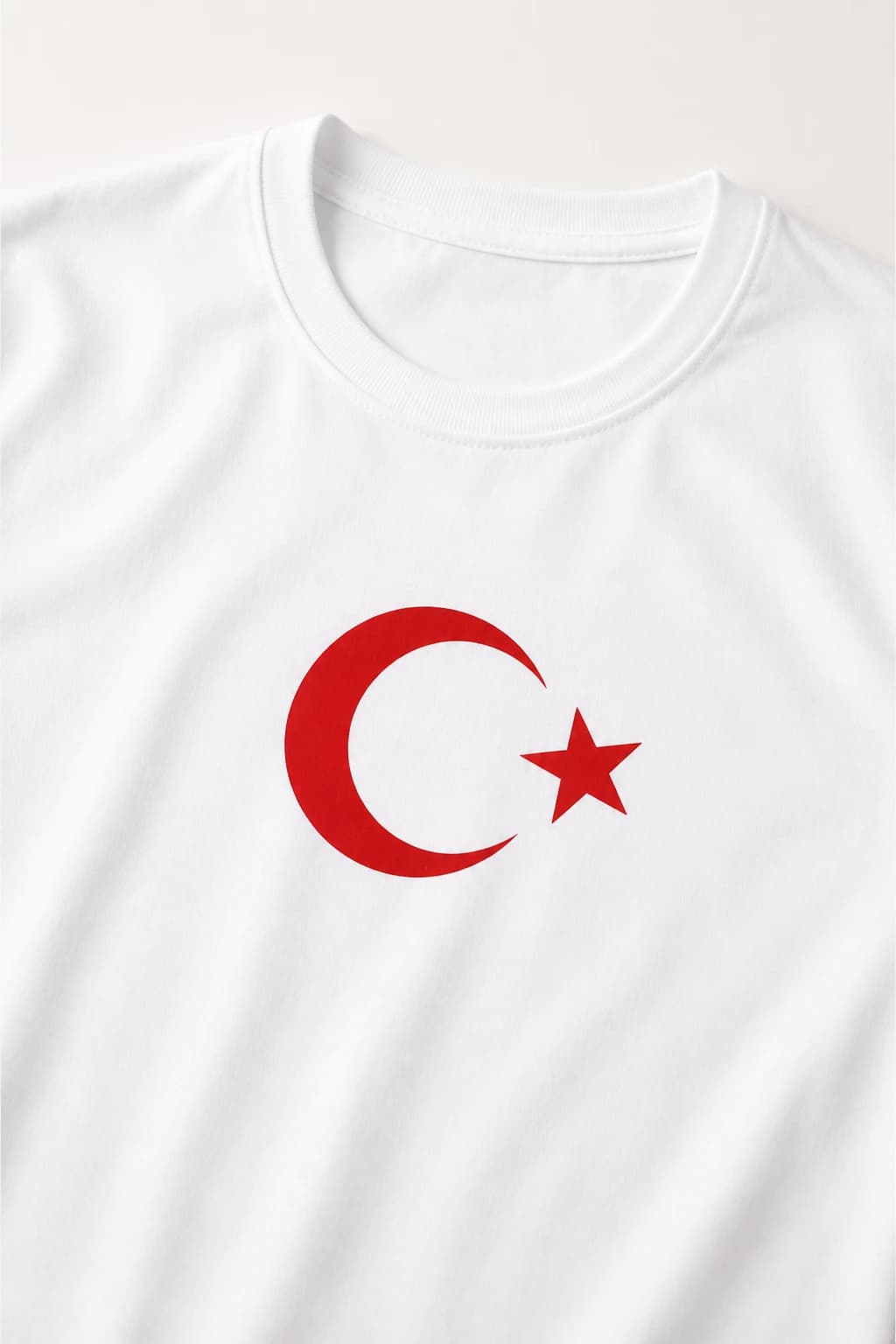İncili Tekstil Türkiye Temalı Dünya Kupası Baskılı Slim Fit Erkek Tişört %100 Pamuklu Penye Dijital Baskı - Beyaz Baskı 1 3